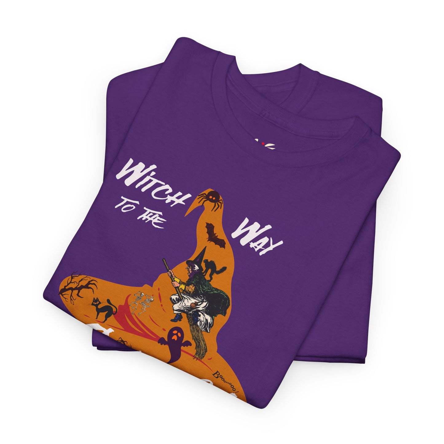 'Witch Way To The Candy?! Unisex Heavy Cotton Tee