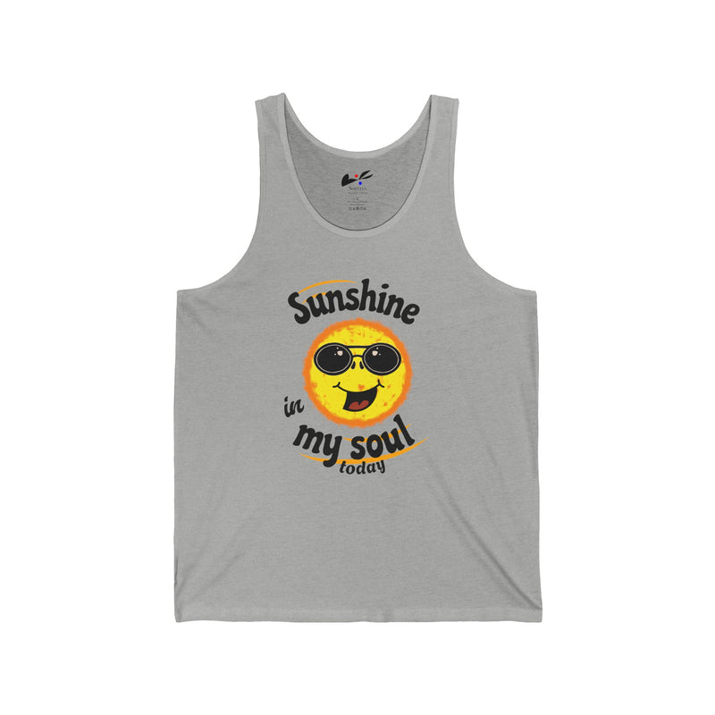 'Sunshine in my Soul Today' Unisex Jersey Tank.