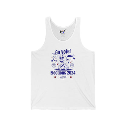 'Go Vote! Elections 2024 *USA* Unisex Jersey Tank.