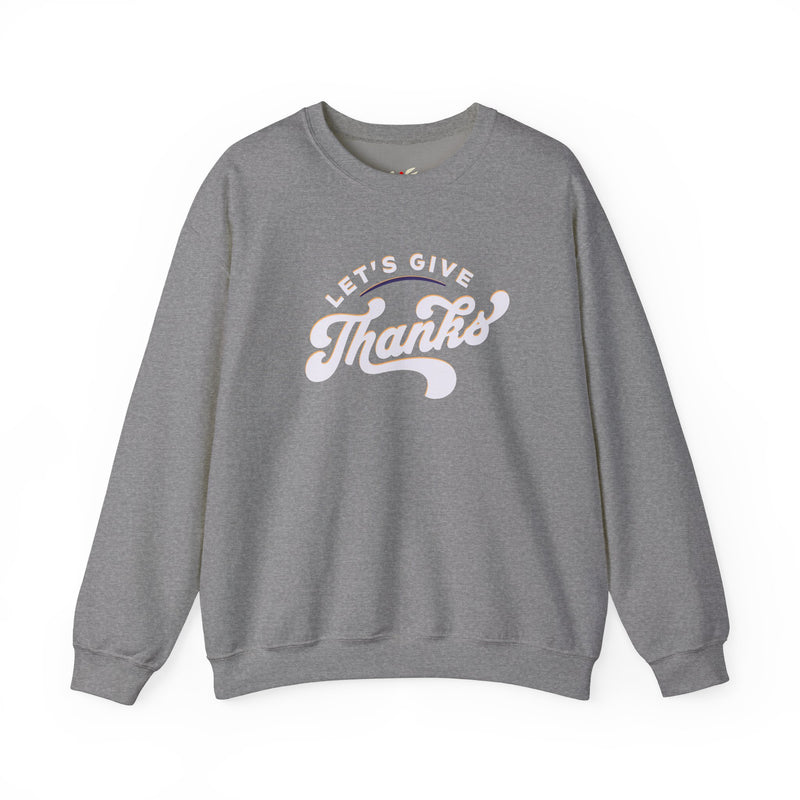 'Let's Give Thanks' Unisex Heavy Blend™ Crewneck Sweatshirt.