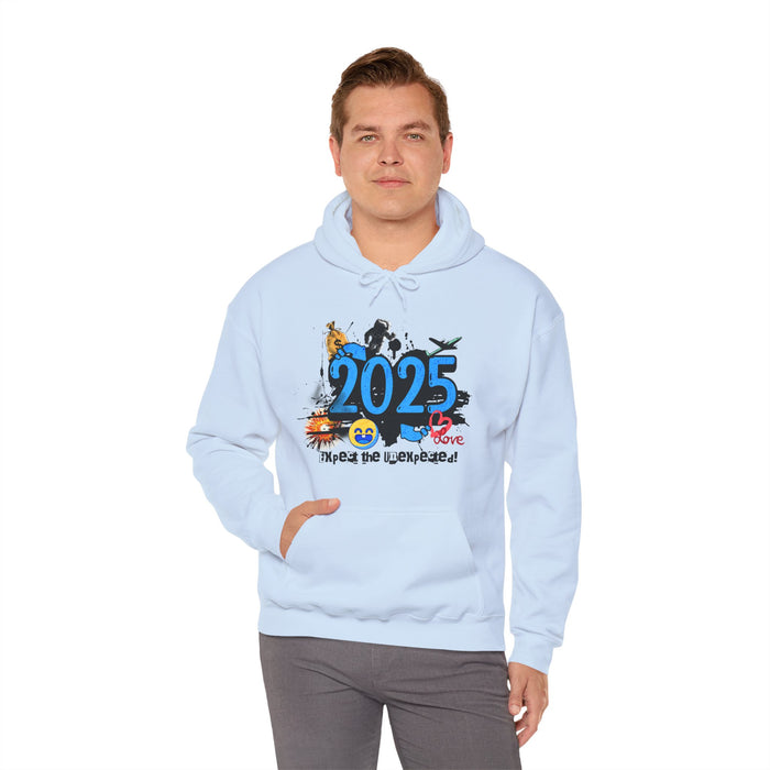 '2025 Expect The Unexpected' Unisex Heavy Blend™ Hooded Sweatshirt.
