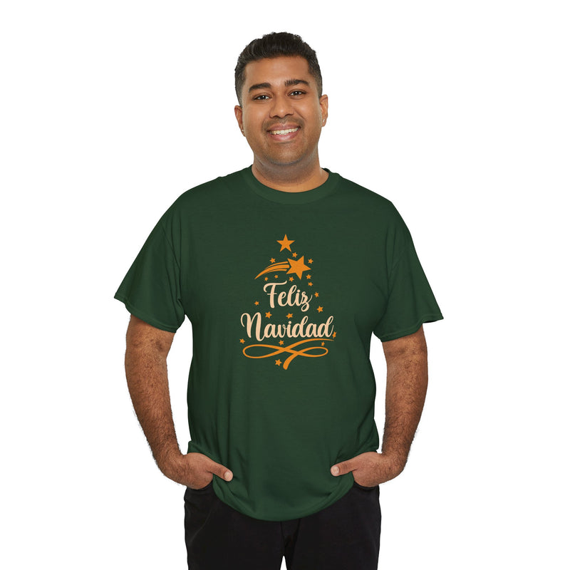 'Feliz Navidad' Unisex Heavy Cotton Tee.