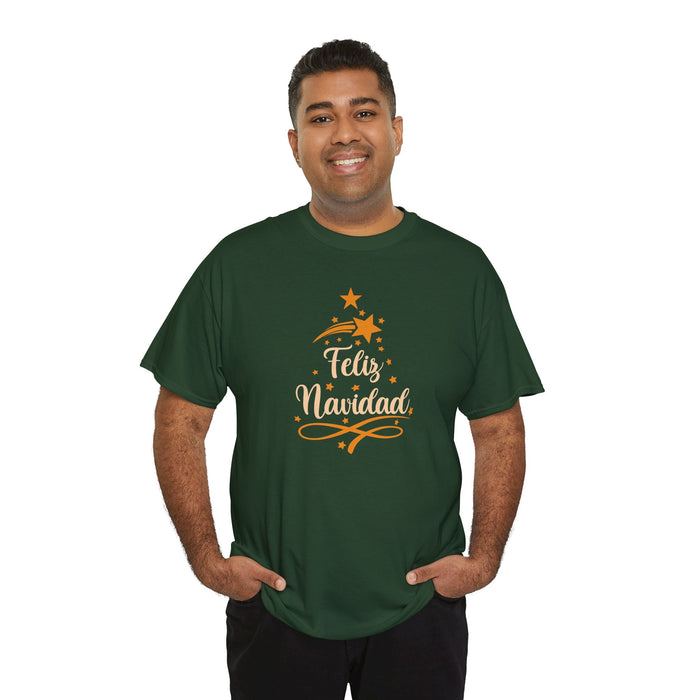 'Feliz Navidad' Unisex Heavy Cotton Tee.