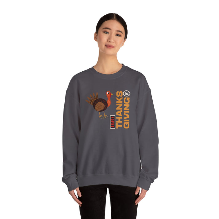'Enjoy Thanks Giving fs.' Unisex Heavy Blend™ Crewneck Sweatshirt.