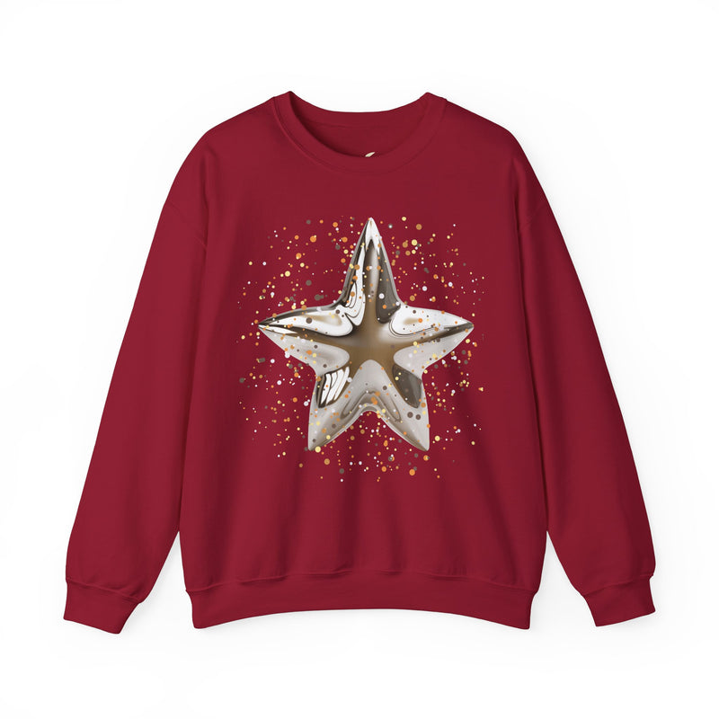 'Christmas Star Image-Unisex Heavy Blend™ Crewneck Sweatshirt.