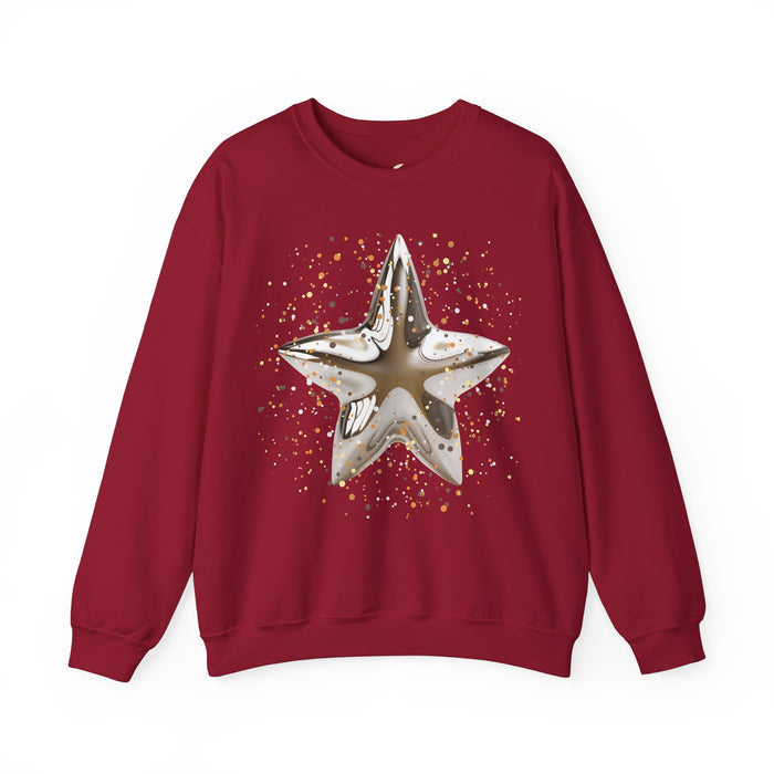 'Christmas Star Image-Unisex Heavy Blend™ Crewneck Sweatshirt.