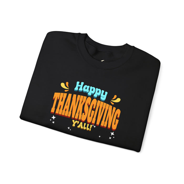 'Happy Thanksgiving, Y'all' Unisex Heavy Blend™ Crewneck Sweatshirt.