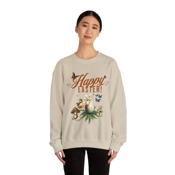 'Happy Easter' Unisex Heavy Blend Crewneck Sweatshirt.