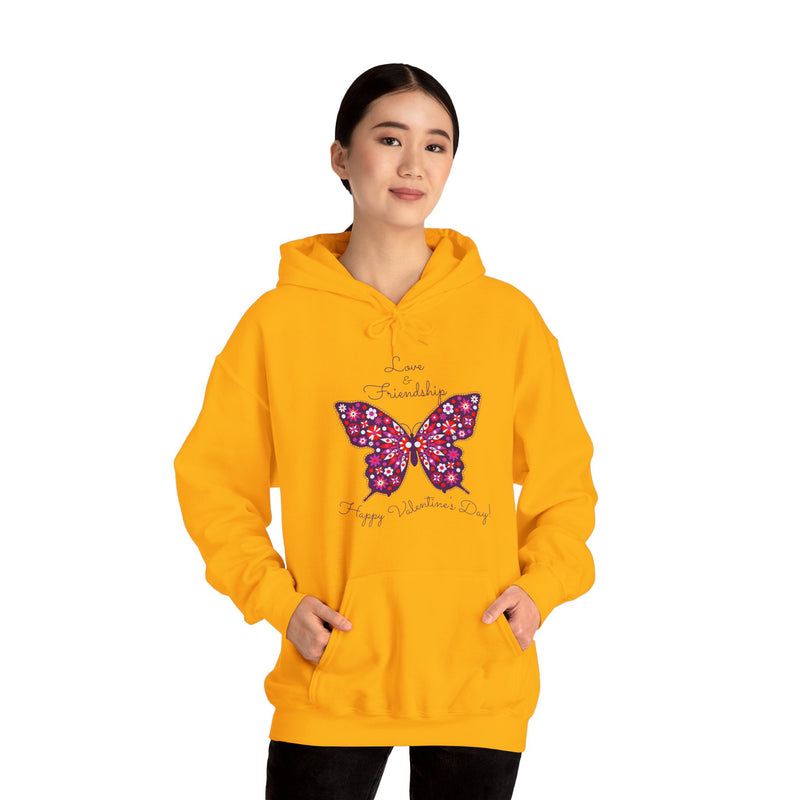 'Love & Friendship-Happy Valentine's Day!' Unisex Heavy Blend™ Hooded Sweatshirt.