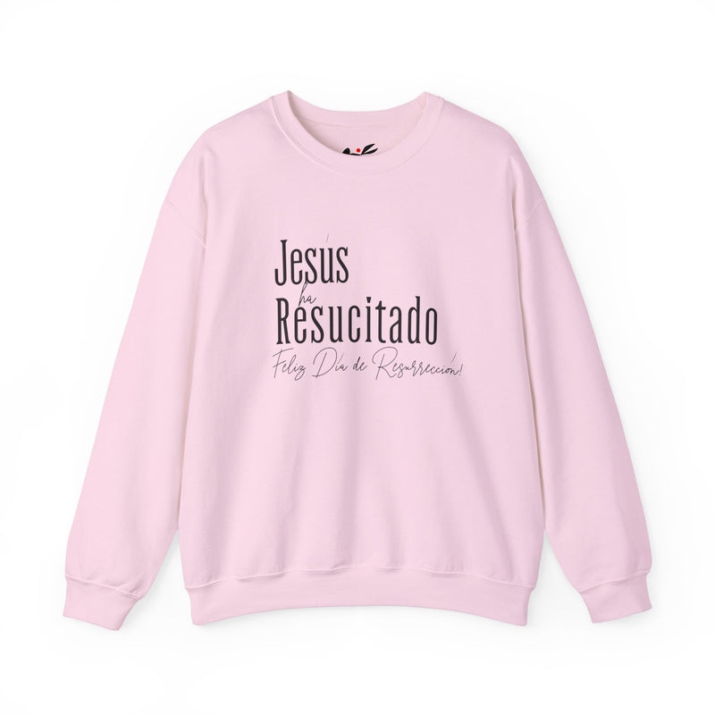 'Jesus ha Resucitado...Feliz Dia de Resurreccion!' Spanish Unisex Crewneck Sweatshirt - Perfect for Easter Celebrations