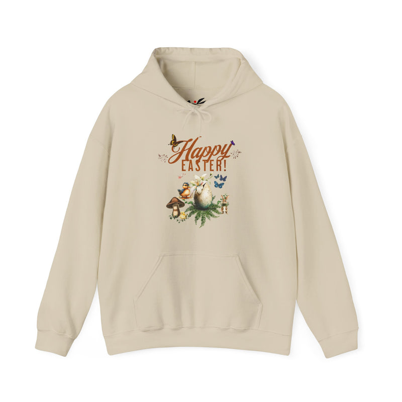 'Happy Easter' Unisex Hooded Sweatshirt.