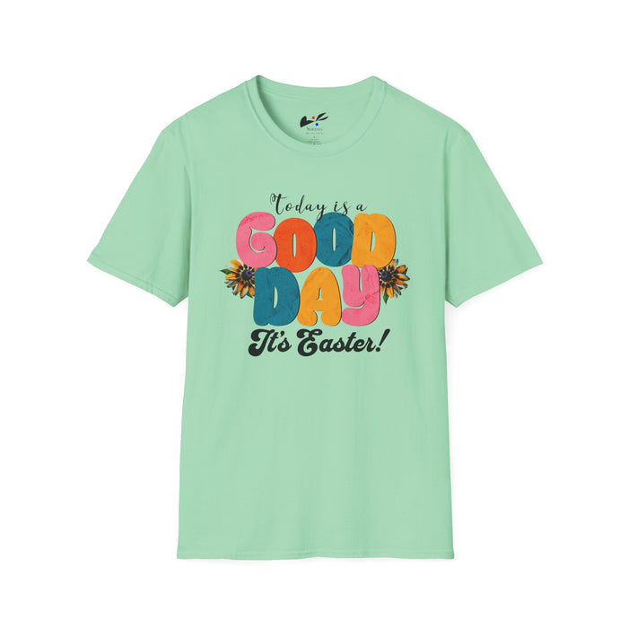 'Today is a Good Day, It's Easter!' Unisex Softstyle T-Shirt | Celebrate Spring in Comfort