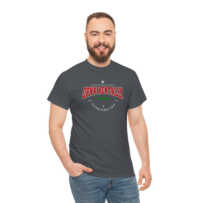 'Ornamentally Insane-Established 2024' Unisex Heavy Cotton Tee.