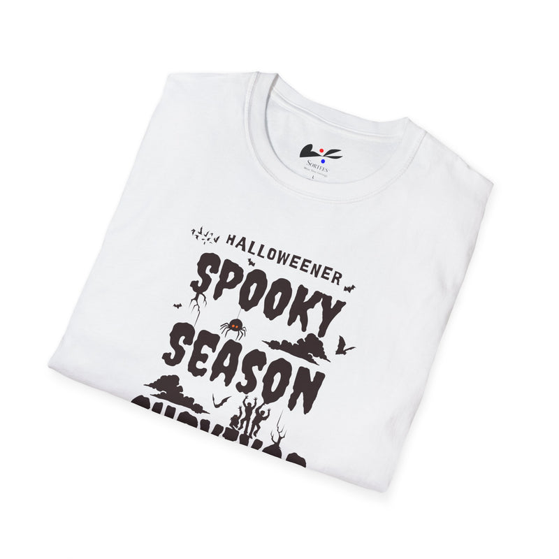 "Spooky Season Survivor' Unisex Softstyle T-Shirt.