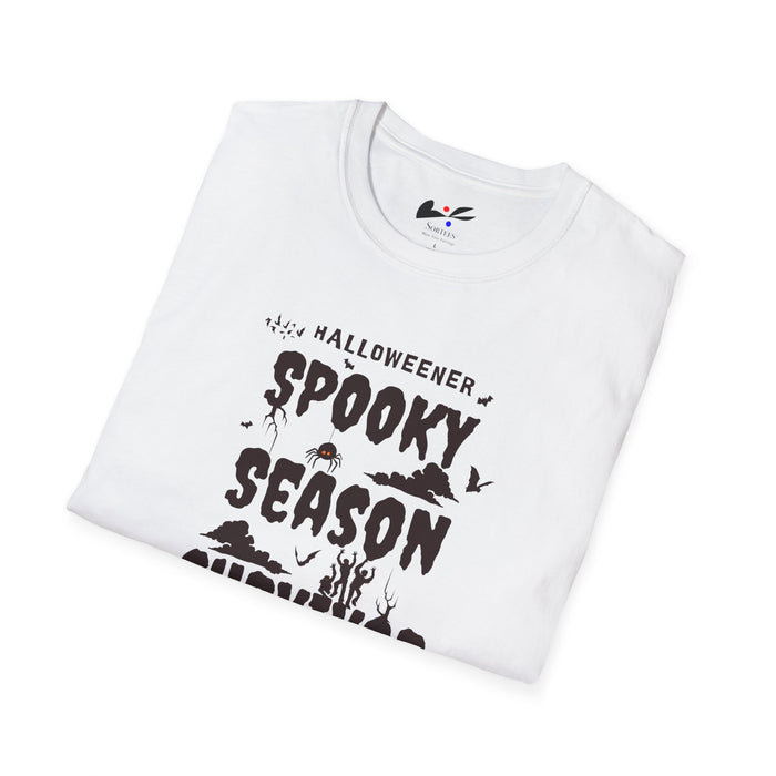 "Spooky Season Survivor' Unisex Softstyle T-Shirt.