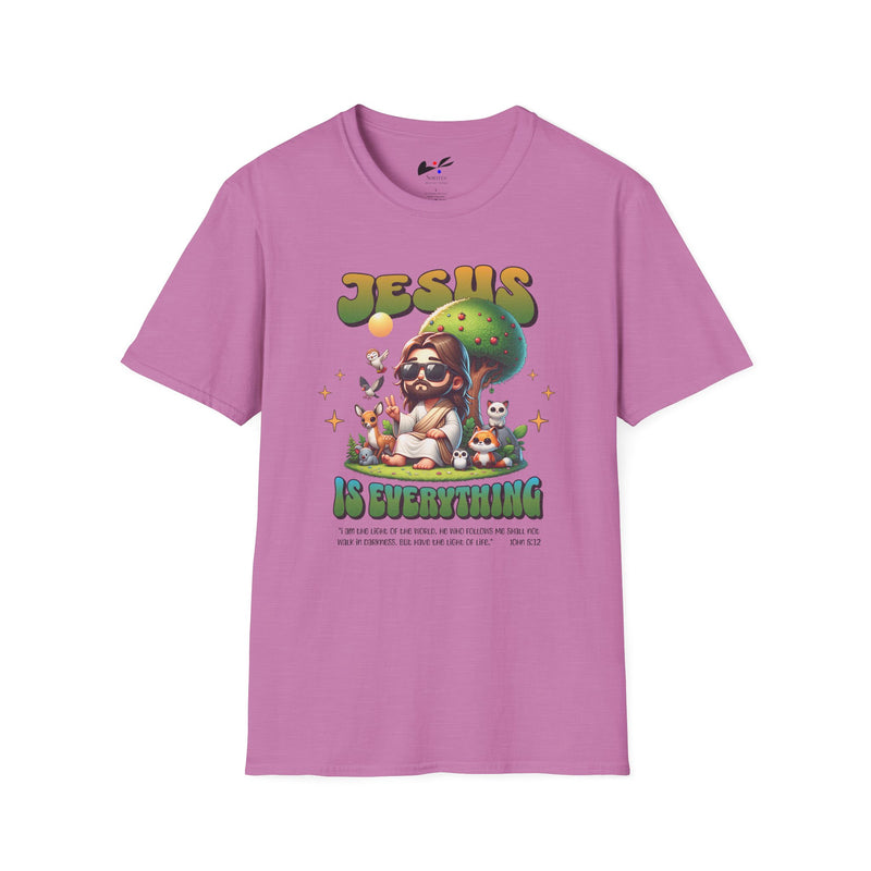 'Jesus is Everything' Unisex Softstyle T-Shirt - Faith-Inspired Casual Wear.