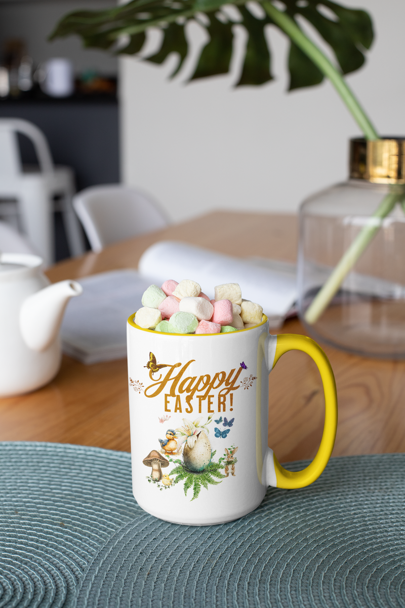'Happy Easter' Accent Coffee Mug, 11oz.