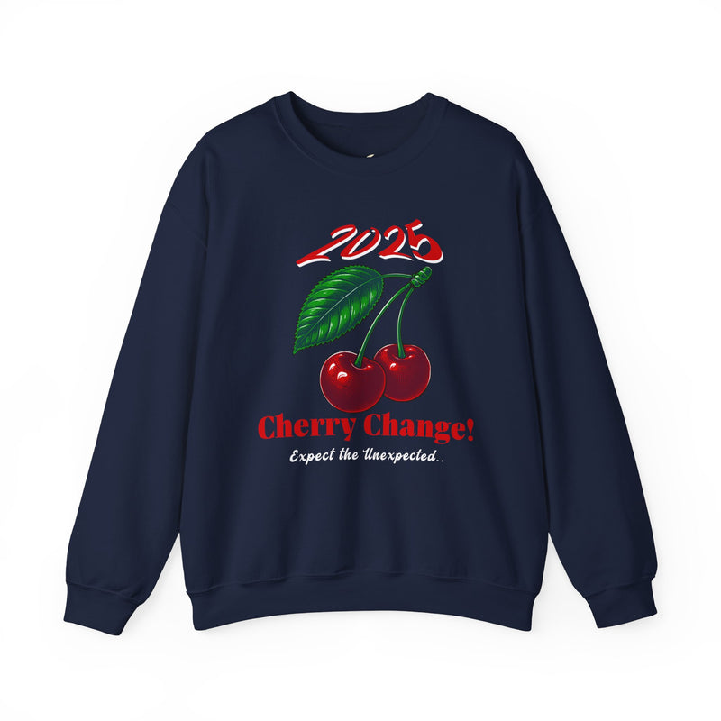 '2025 Cherry Change! Expect The Unexpected...' Unisex Heavy Blend™ Crewneck Sweatshirt.