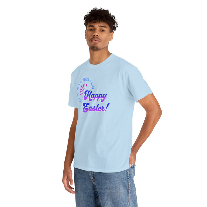 'JesusChrist is risen today...Happy Easter!.' Unisex Heavy Cotton Tee.