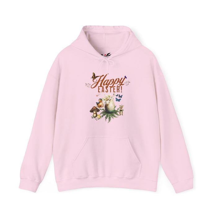 'Happy Easter' Unisex Hooded Sweatshirt.