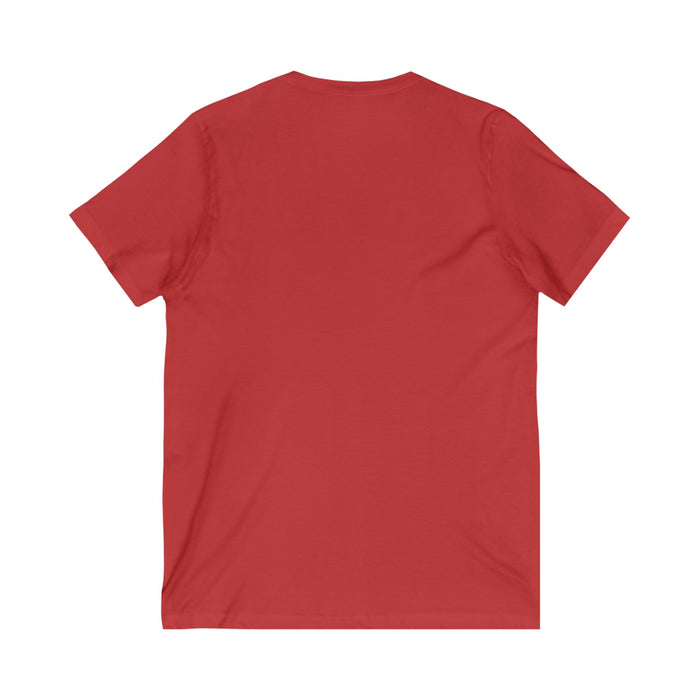 'Let's Give Thanks' Unisex Jersey Short Sleeve V-Neck Tee.