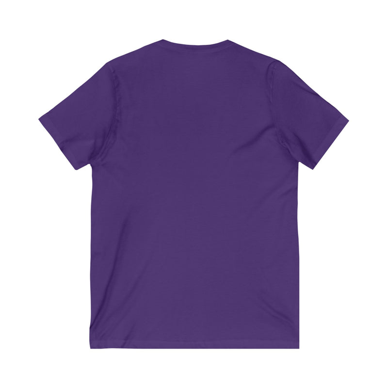 'Let's Give Thanks' Unisex Jersey Short Sleeve V-Neck Tee.