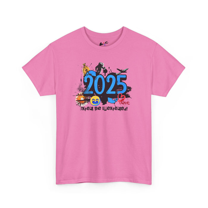 '2025 Expect The Unexpected' Unisex Heavy Cotton Tee.