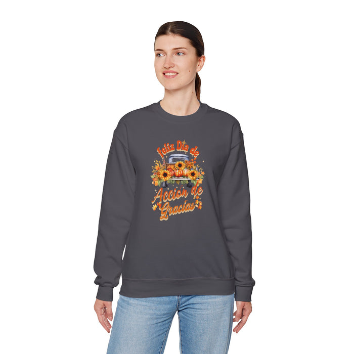 'Feliz Dia de Accion de Gracias' Unisex Heavy Blend™ Crewneck Sweatshirt.