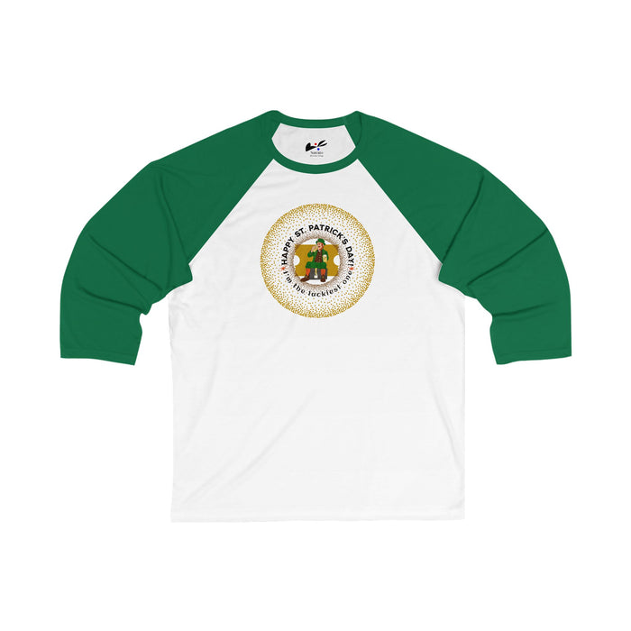 'Happy St. Patrick Day! I'm The Luckiest One!' Unisex 3\4 Sleeve Baseball Tee.