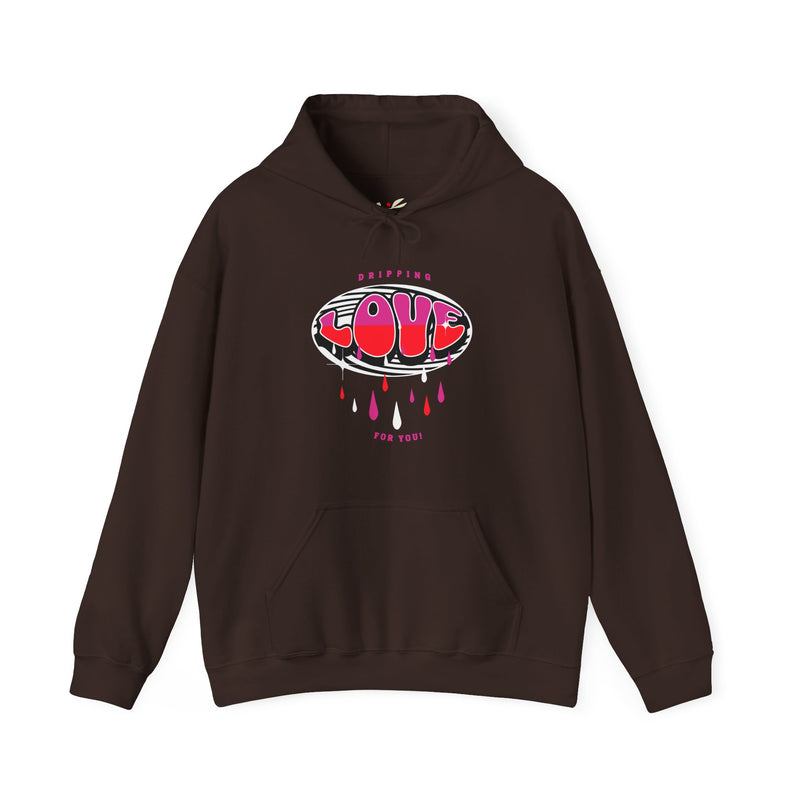 'Dripping Love For You!' Unisex Heavy Blend™ Hooded Sweatshirt.