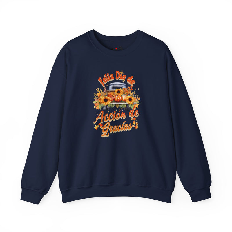 'Feliz Dia de Accion de Gracias' Unisex Heavy Blend™ Crewneck Sweatshirt.