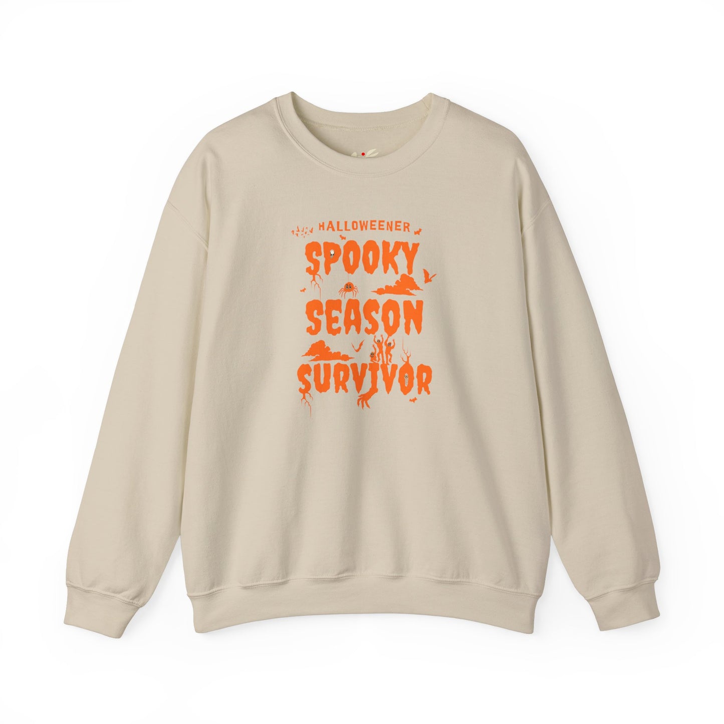 'Spooky Season Survivor' Unisex Heavy Blend™ Crewneck Sweatshirt.