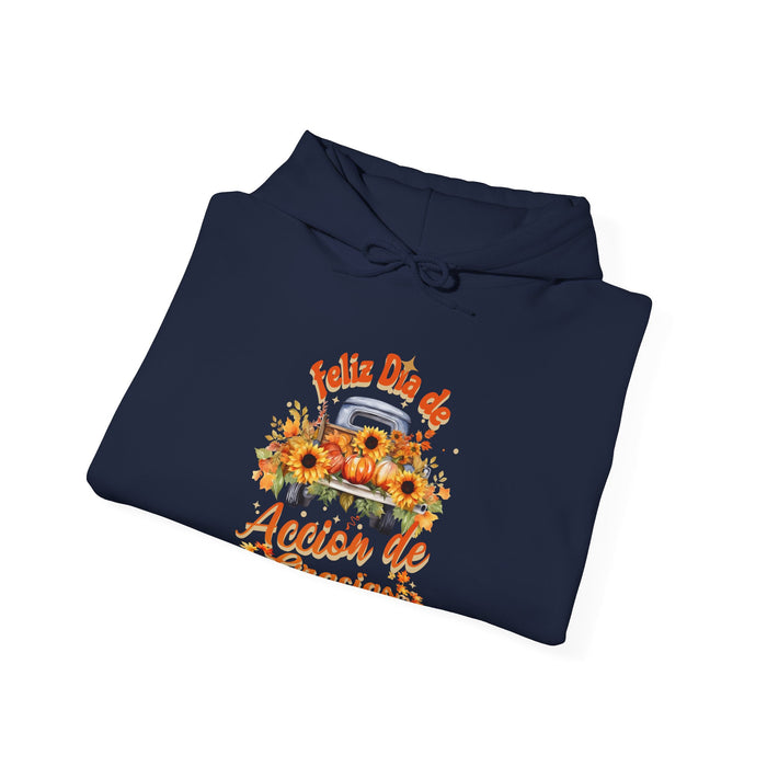 'Feliz  Dia de Accion de Gracias' Unisex Heavy Blend™ Hooded Sweatshirt.