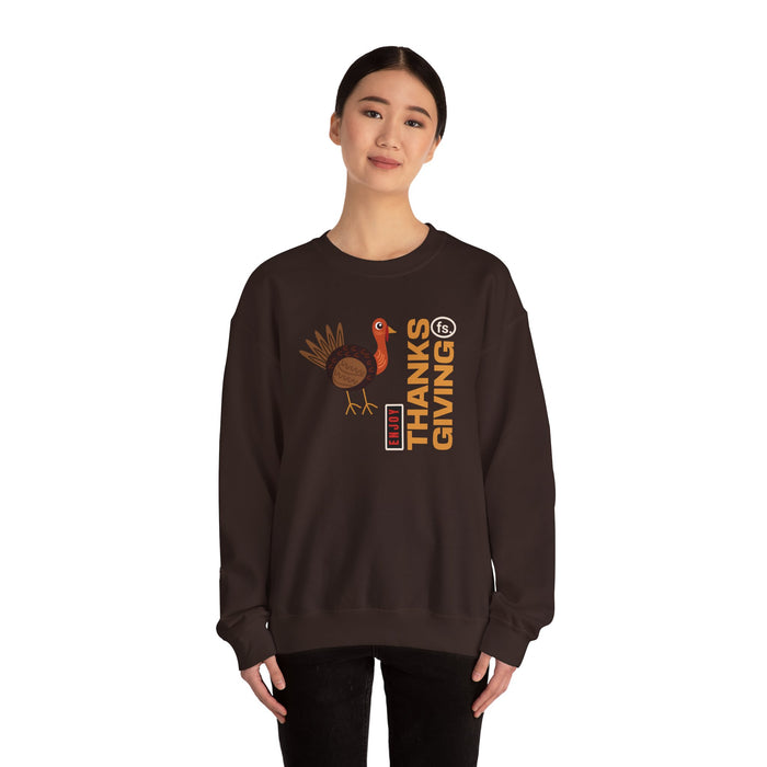 'Enjoy Thanks Giving fs.' Unisex Heavy Blend™ Crewneck Sweatshirt.