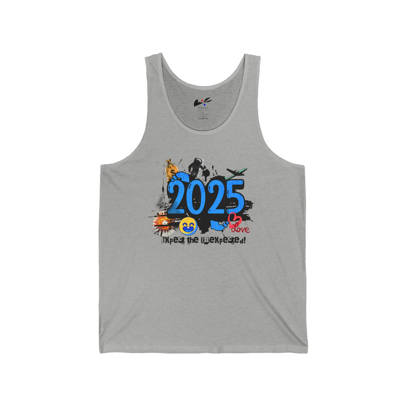 '2025 Expect The Unexpected' Unisex Jersey Tank.