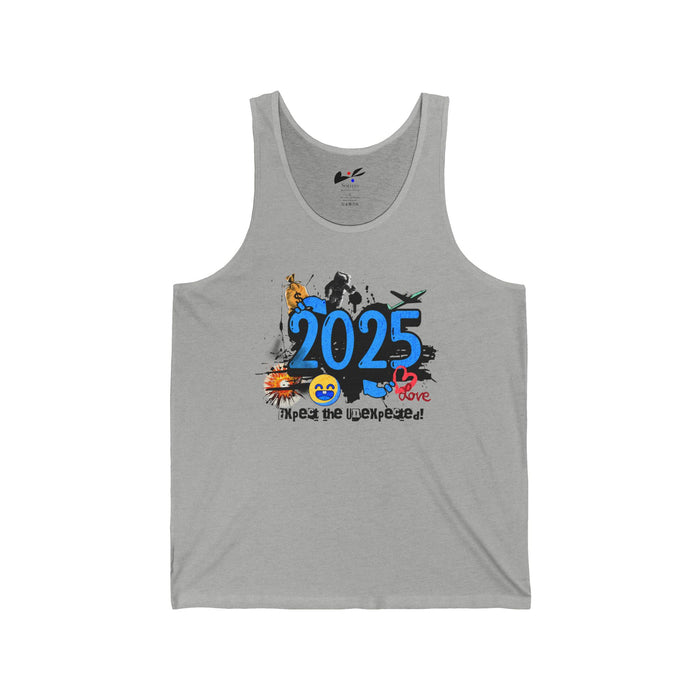 '2025 Expect The Unexpected' Unisex Jersey Tank.