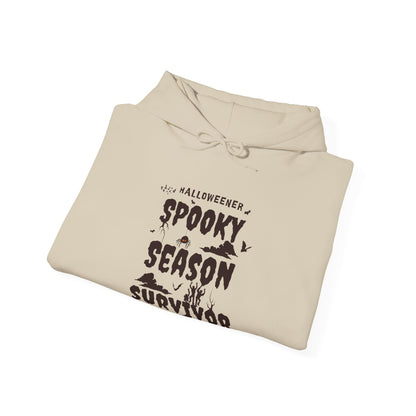 "Spooky Season Survivor"  Unisex Heavy Blend™ Hooded Sweatshirt.