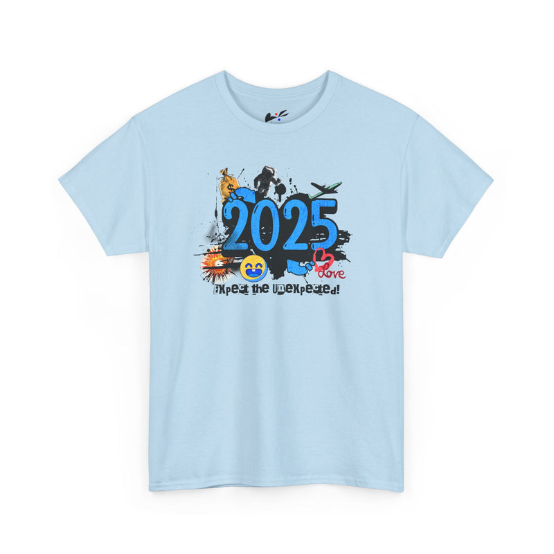 '2025 Expect The Unexpected' Unisex Heavy Cotton Tee.