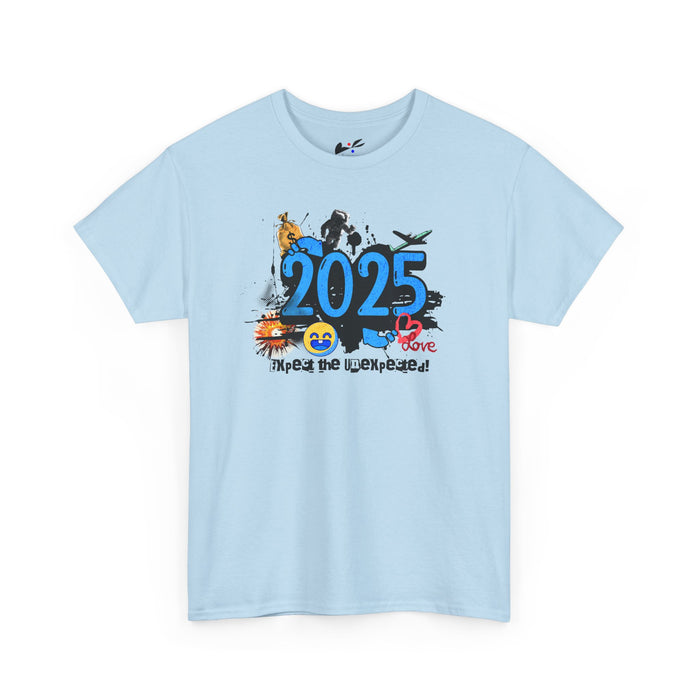'2025 Expect The Unexpected' Unisex Heavy Cotton Tee.