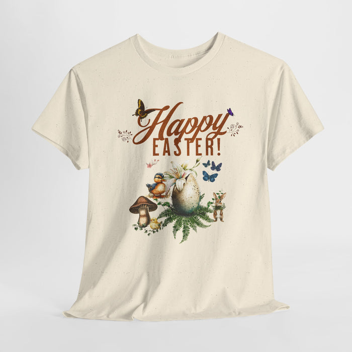 'Happy Easter' Unisex Cotton Tee.
