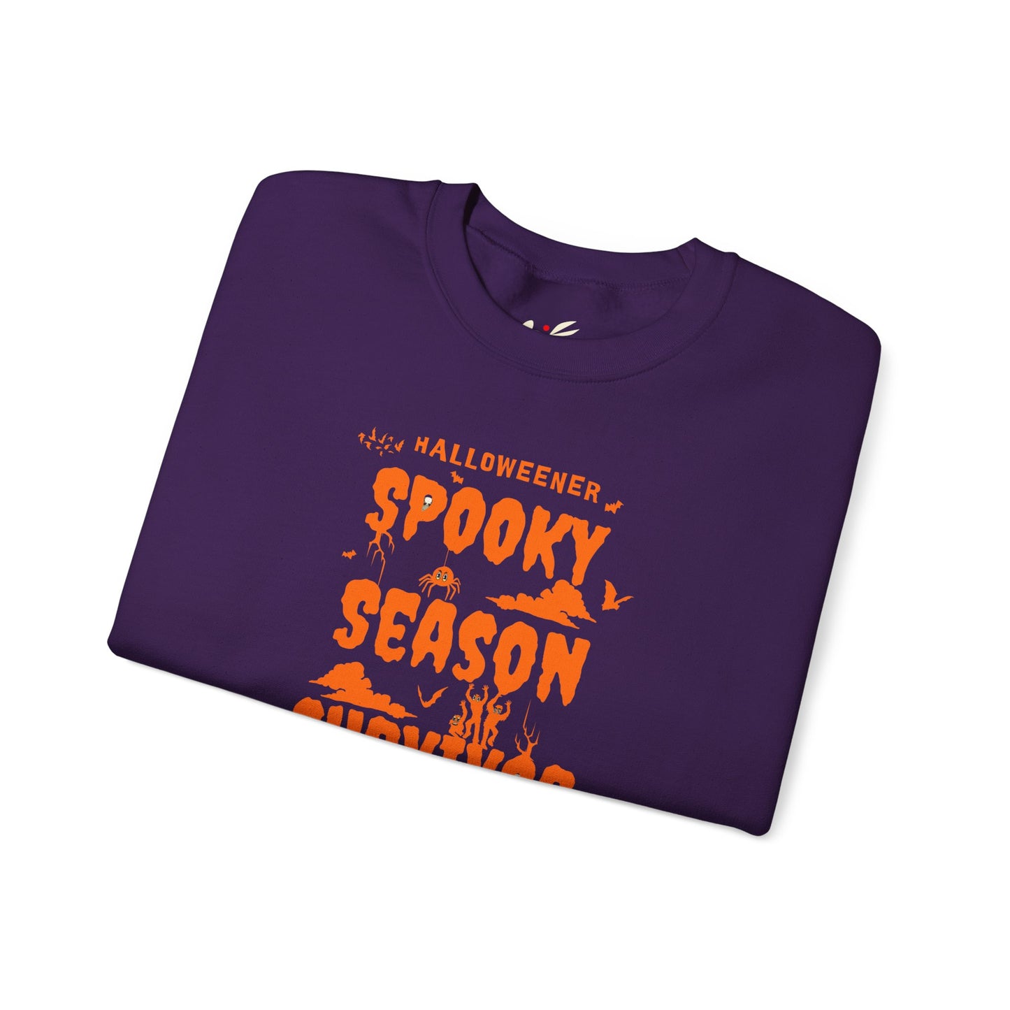 'Spooky Season Survivor' Unisex Heavy Blend™ Crewneck Sweatshirt.