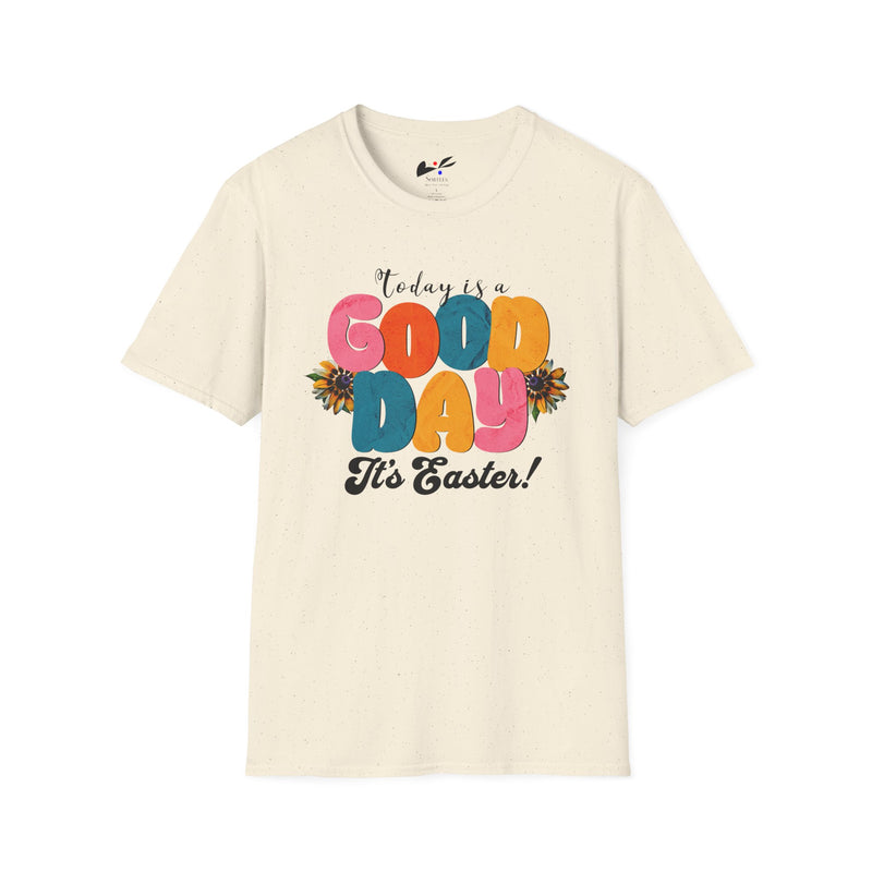 'Today is a Good Day, It's Easter!' Unisex Softstyle T-Shirt | Celebrate Spring in Comfort