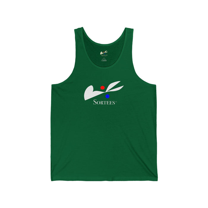 'Sortees' Unisex Jersey Tank (white version)
