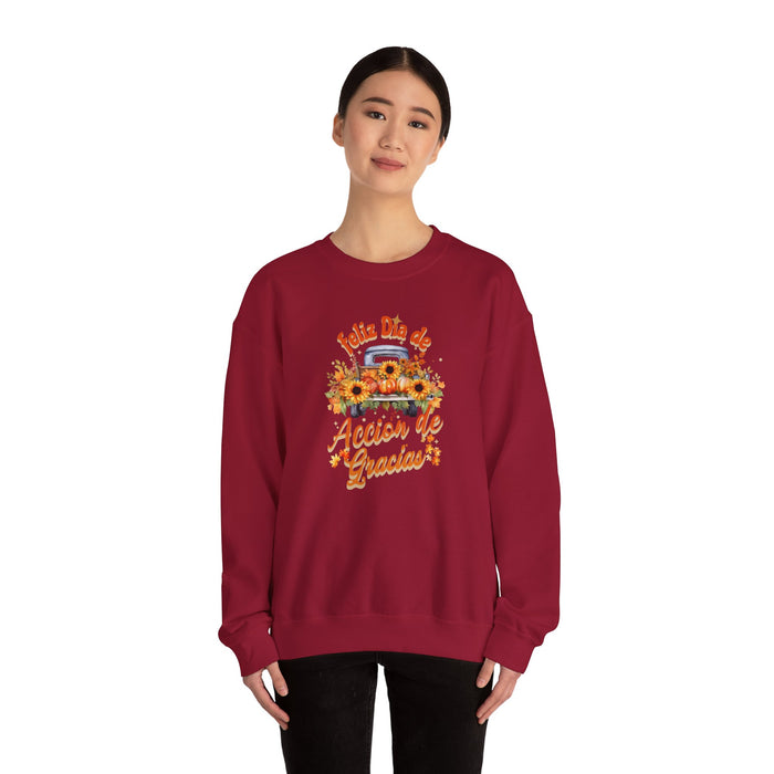 'Feliz Dia de Accion de Gracias' Unisex Heavy Blend™ Crewneck Sweatshirt.