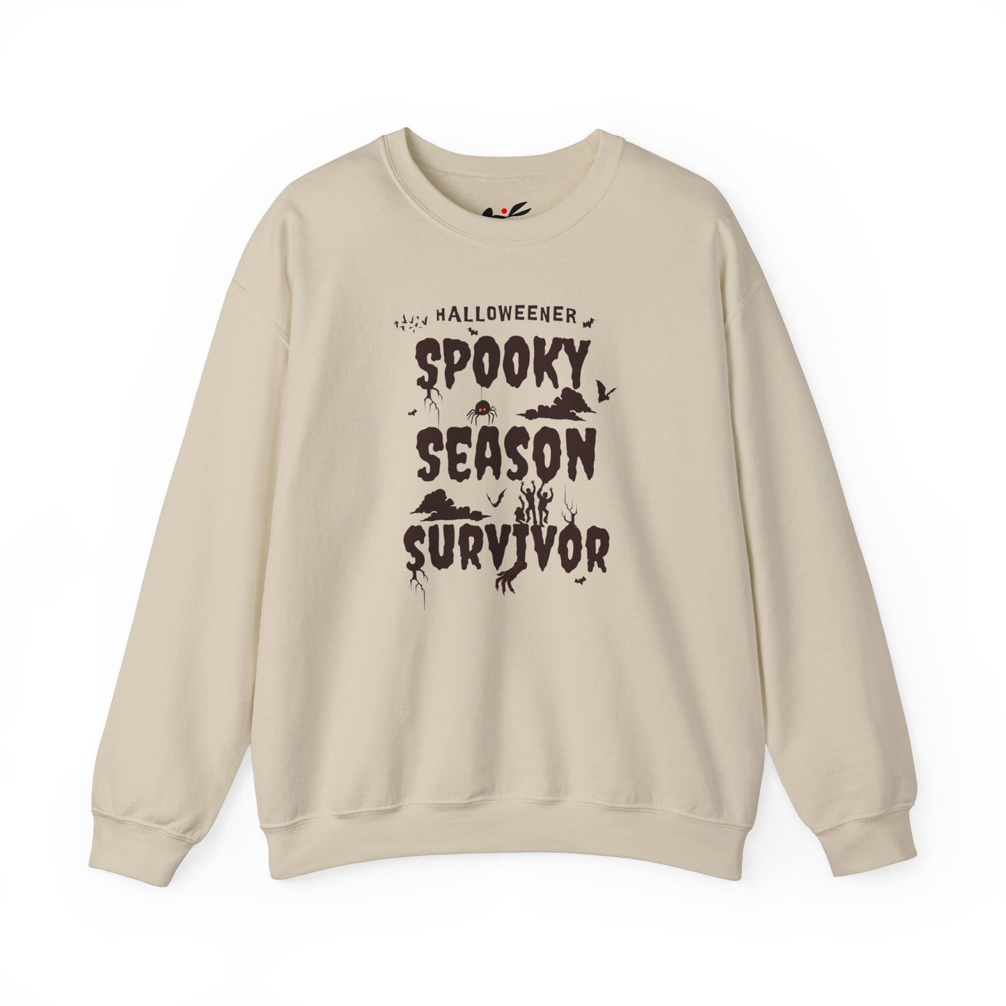 'Spooky Season Survivor' Unisex Heavy Blend™ Crewneck Sweatshirt.