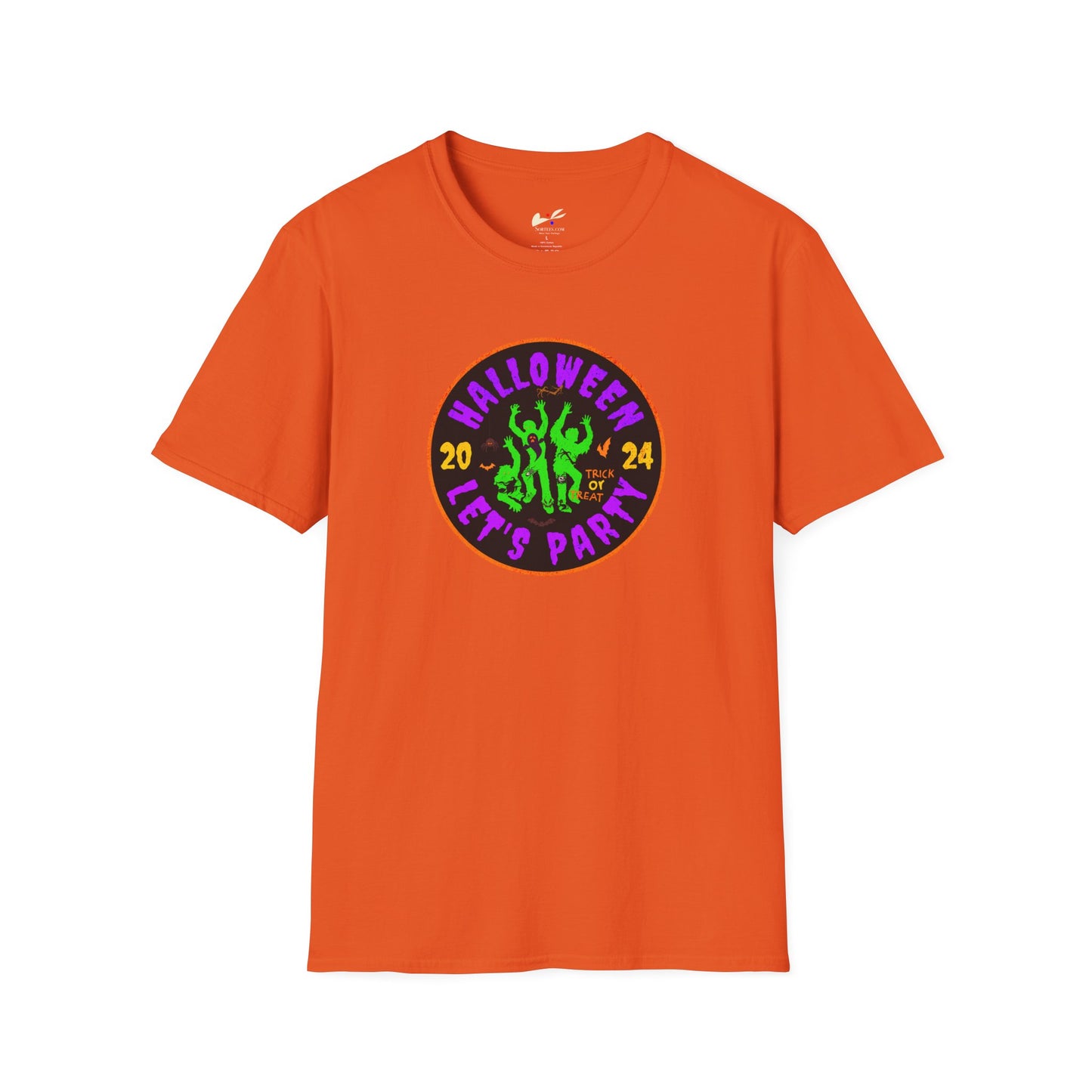 'Halloween 2024-Let's Party' Unisex Softstyle T-Shirt.