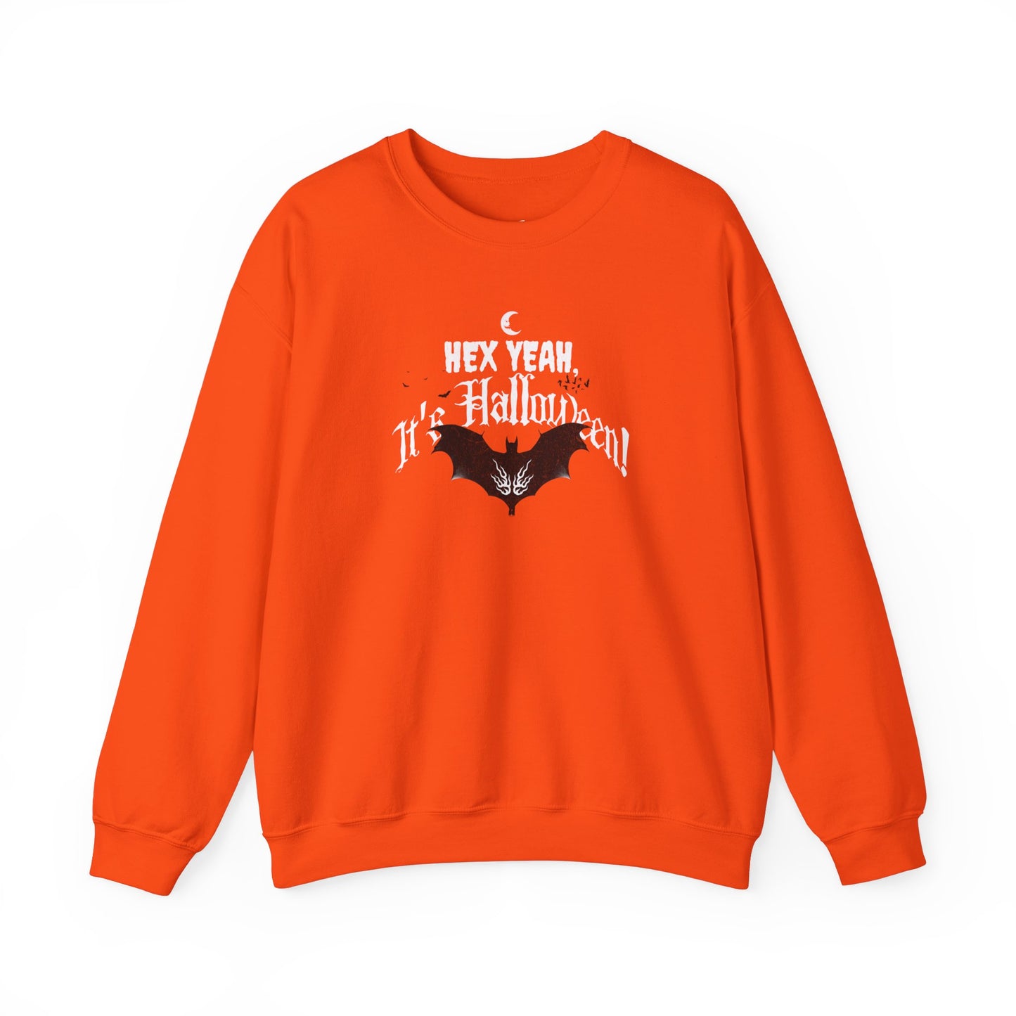 'Hex Yeah, It's Halloween!' Unisex Heavy Blend™ Crewneck Sweatshirt.