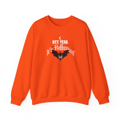 'Hex Yeah, It's Halloween!' Unisex Heavy Blend™ Crewneck Sweatshirt.