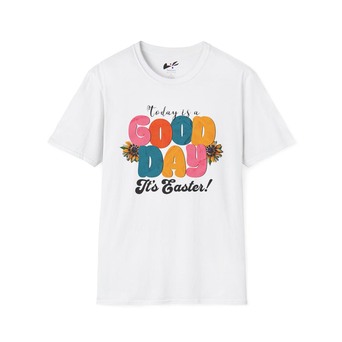 'Today is a Good Day, It's Easter!' Unisex Softstyle T-Shirt | Celebrate Spring in Comfort