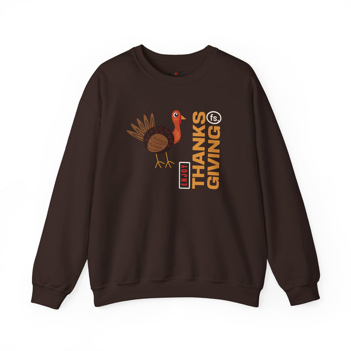 'Enjoy Thanks Giving fs.' Unisex Heavy Blend™ Crewneck Sweatshirt.